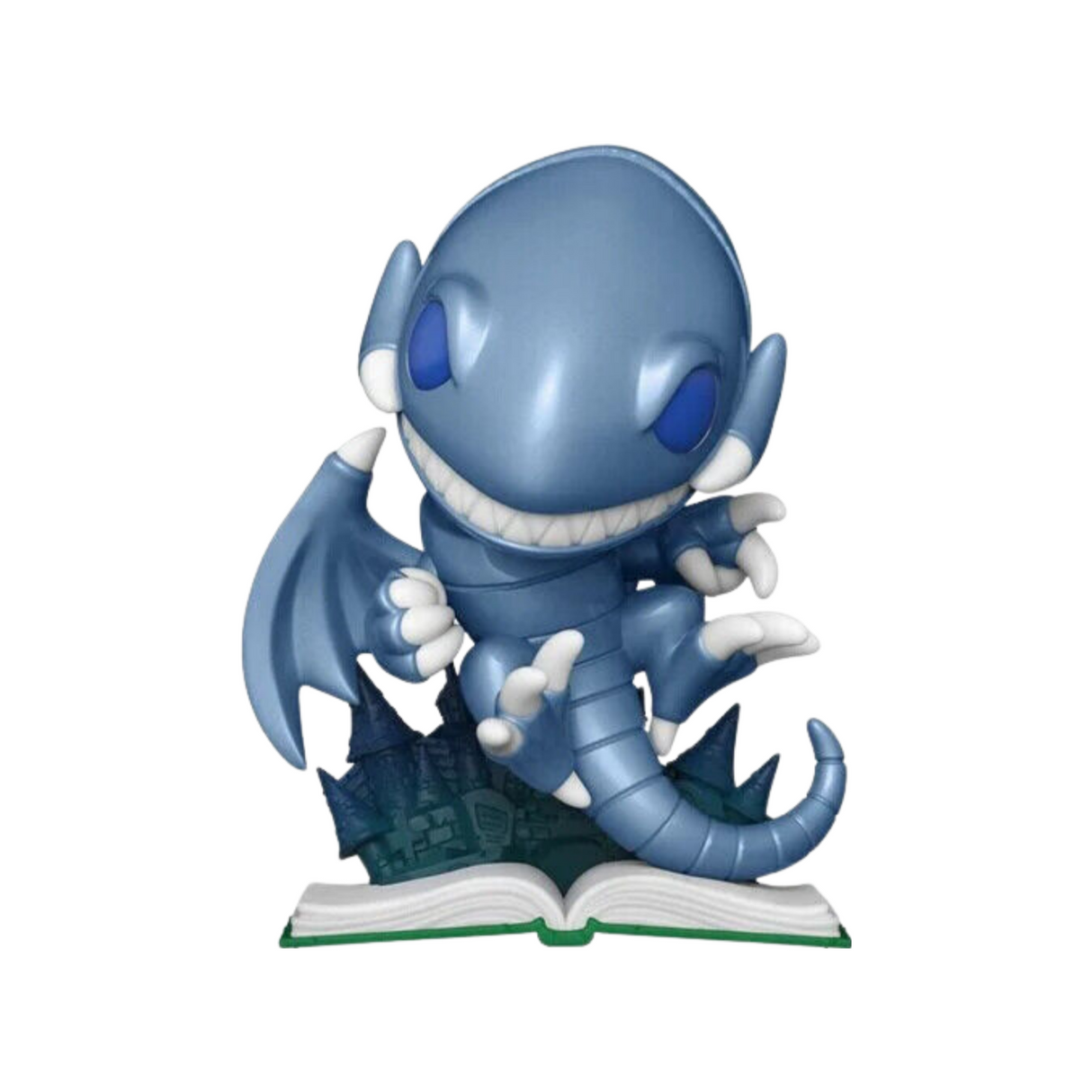 Yu-Gi-Oh: Blue-eyes Toon Dragon Funko Pop! Vinyl Figure #1062, Metallic, Yu-Gi-Oh 25th Anniversary Sticker