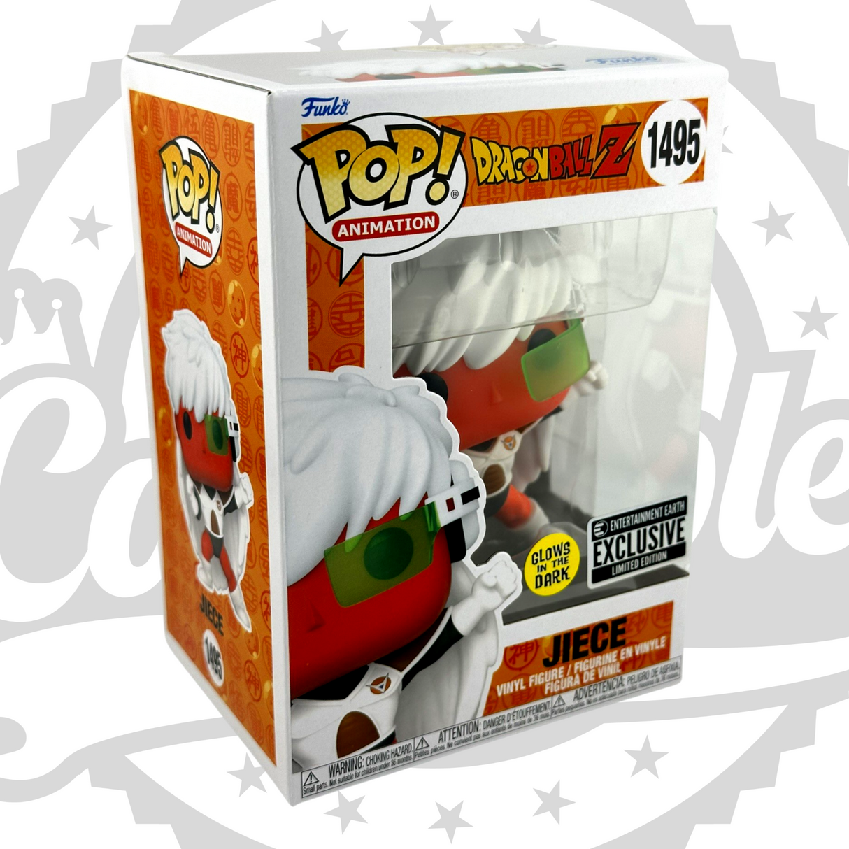 Dragon Ball Z: Jiece Funko Pop! Figura de vinilo n.° 1495, que brilla en la oscuridad, exclusiva de Entertainment Earth