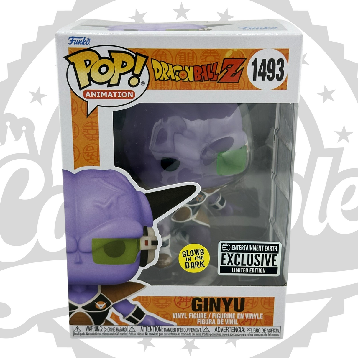 Dragon Ball Z: Ginyu Funko Pop! Figura de vinilo n.° 1493, que brilla en la oscuridad, exclusiva de Entertainment Earth