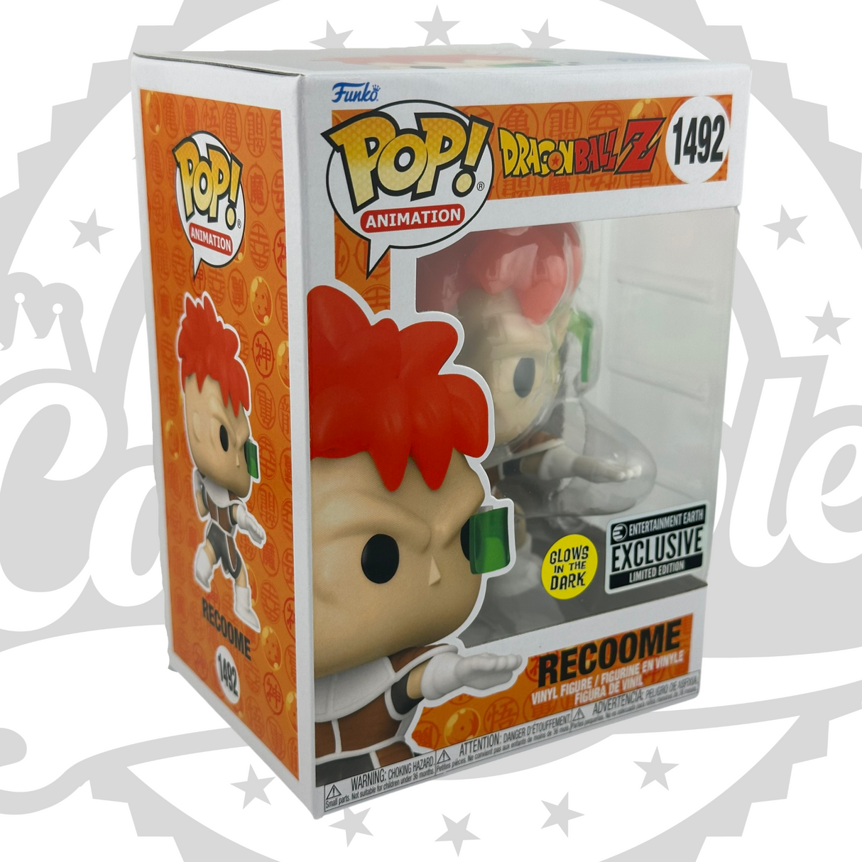 Dragon Ball Z: Recoome Funko Pop! Vinyl Figure #1492, Glows-in-the-dark, Entertainment Earth Exclusive