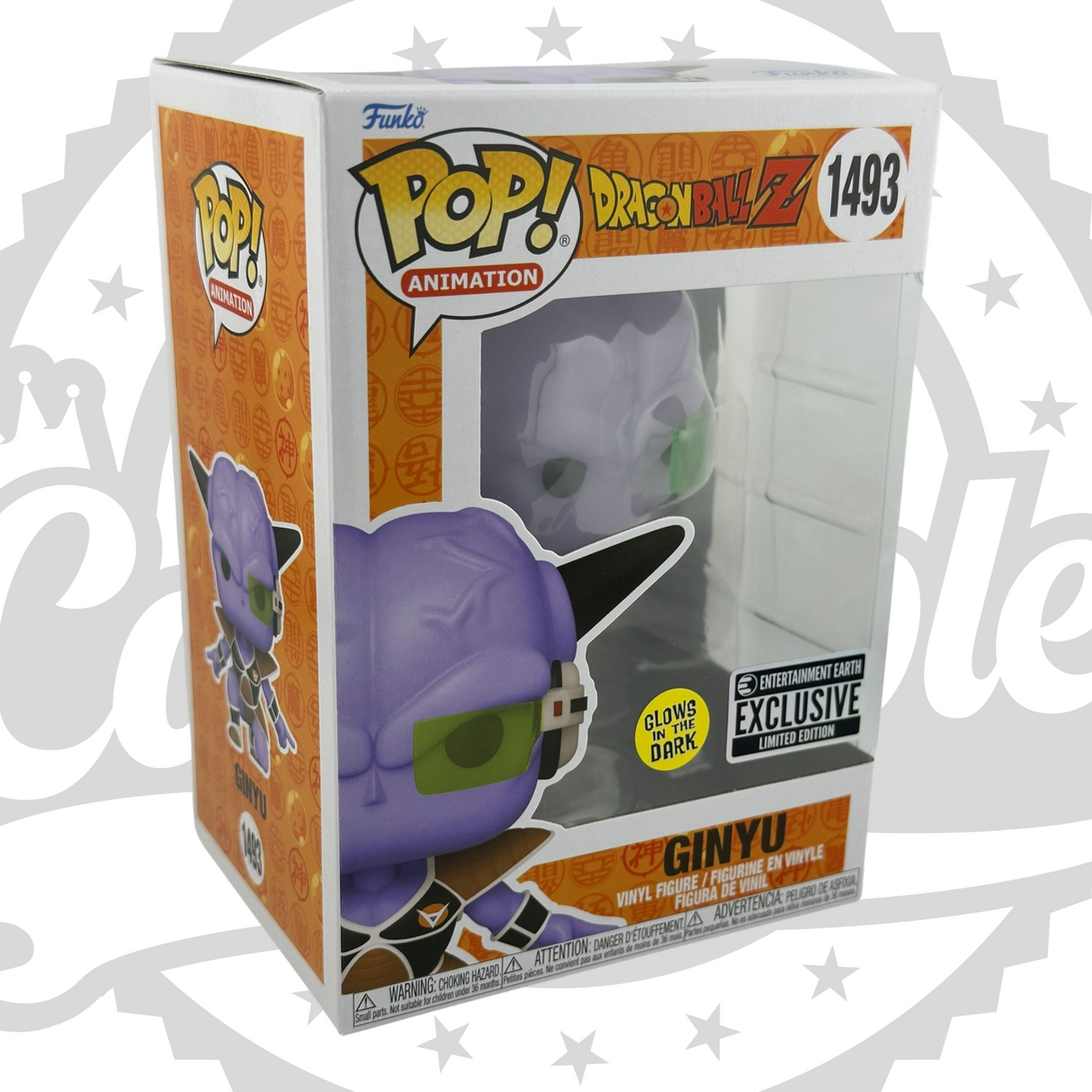 Dragon Ball Z: Ginyu Funko Pop! Figura de vinilo n.° 1493, que brilla en la oscuridad, exclusiva de Entertainment Earth